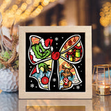 Christmas Bow – Paper Cut Light Box File - Cricut File - 8x8" - LightBoxGoodMan