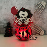 Pennywise - Halloween Themed 3D Lantern File - Cricut File 1 - LightBoxGoodMan