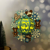 Mickey Wreath - 3D Xmas Wreath Lantern File - Cricut File 3 - LightBoxGoodMan