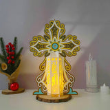 Cross - 3D Christmas Lantern File - Cricut File 2 - LightBoxGoodMan