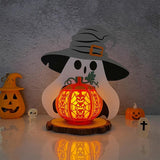 Ghost Pumpkin - Halloween Themed 3D Lantern File - Cricut File 1 - LightBoxGoodMan