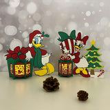 Pack 2 Donald And Daisy - 3D Christmas Lantern File - Cricut File 1 - LightBoxGoodMan