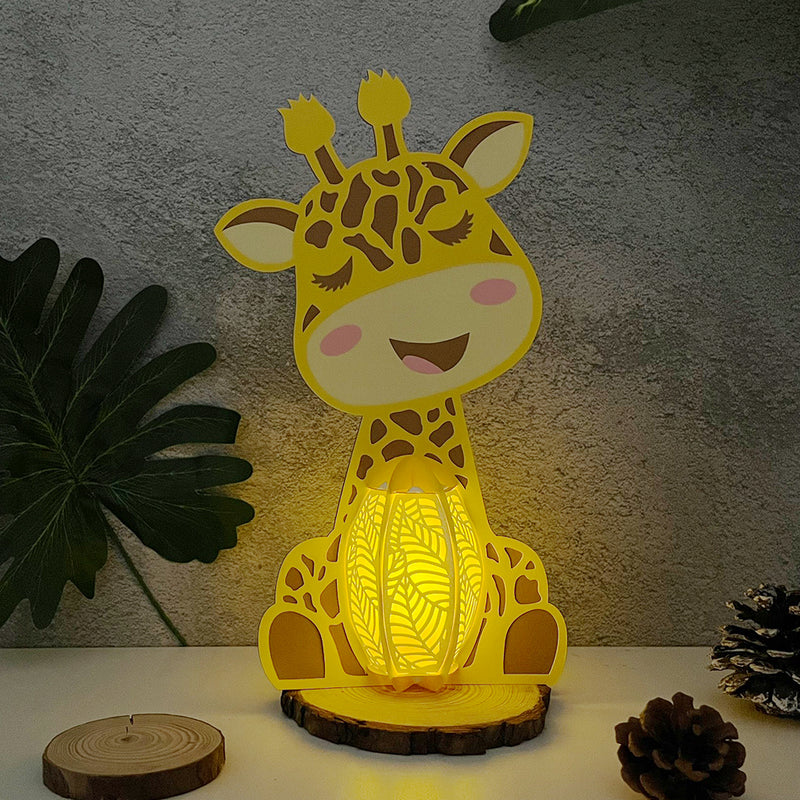 Giraffe - 3D Giraffe Lantern File - Cricut File 1 - LightBoxGoodMan