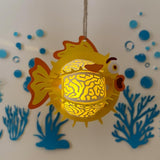 Puffer Fish - 3D Puffer Fish Lantern File - 6.5x6" - Cricut File - LightBoxGoodMan - LightboxGoodman