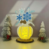 Christmas Vase 3 - 3D Flower Vase Lantern File - Cricut File 2 - LightBoxGoodMan