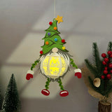 Gnome Hanging - 3D Christmas Lantern File - Cricut File 1 - LightBoxGoodMan