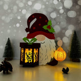 Gnome Xmas - 3D Christmas Lantern File - Cricut File 3 - LightBoxGoodMan