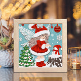 Christmas Fairy – Paper Cut Light Box File - Cricut File - 8x8" - LightBoxGoodMan