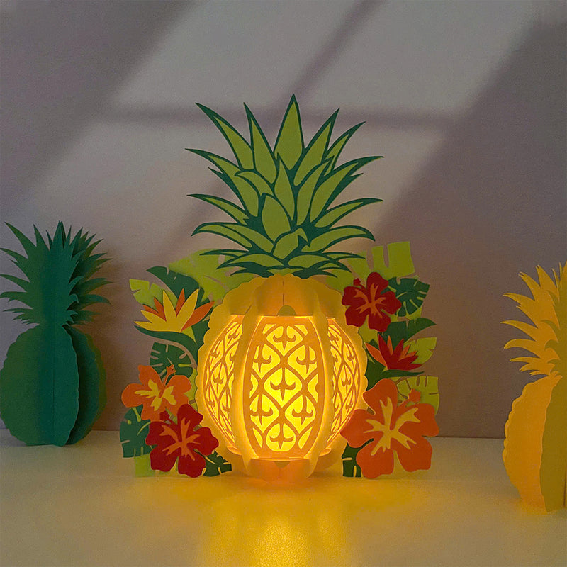 Lantern Pineapple - 3D Lantern File - Cricut File 1 - LightBoxGoodMan