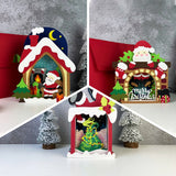 Pack 3 Christmas 2 - 3D Christmas Pop-up Card File - Cricut File 1 - LightBoxGoodMan