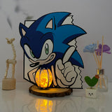 Sonic - Sonic The Hedgehog 3D Papercut Lantern File - Cricut File 2 - LightBoxGoodMan