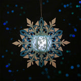 Snowflake - 3D Christmas Lantern File - Cricut File 2 - LightBoxGoodMan