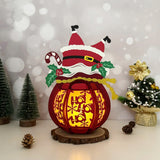 Hohoho - 3D Christmas Gift Bag Lantern File - Cricut File 1 - LightBoxGoodMan