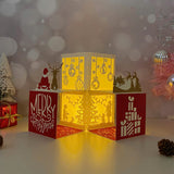 Merry Christmas 2 - 3D Christmas Pop-up Card File - Cricut File 2 - LightBoxGoodMan