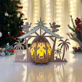 Nativity Scene - 3D Christmas Lantern File - Cricut File 1 - LightBoxGoodMan