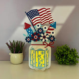 4th Of July - 3D America Lantern File - Cricut File - LightBoxGoodMan