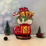 Santa Boots - 3D Christmas Lantern File - Cricut File 1 - LightBoxGoodMan