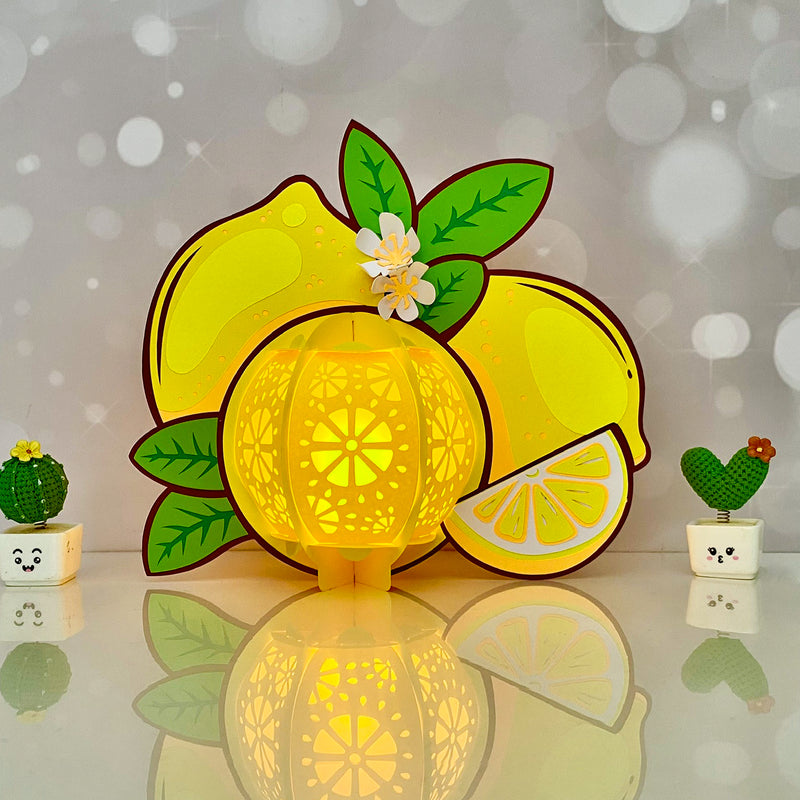 Lantern Lemon - 3D Lantern File - Cricut File 1 - LightBoxGoodMan