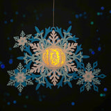 Snowflake - 3D Christmas Lantern File - Cricut File 4 - LightBoxGoodMan