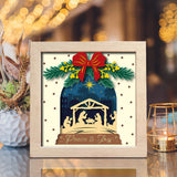 Nativity Scene 5 – Paper Cut Light Box File - Cricut File - 8x8" - LightBoxGoodMan