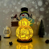 Snowman - 3D Christmas Lantern File - Cricut File 2 - LightBoxGoodMan