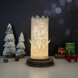 Nativity - 3D Cylinder Papercut Lantern File - Cricut File 1  LightBoxGoodMan