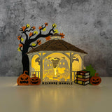 Gilmore Ghouls - 3D Halloween Pop-up Half Circle - Cricut File 1 - LightBoxGoodMan
