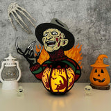 Freddy Krueger - Halloween Themed 3D Lantern File - Cricut File 1 - LightBoxGoodMan