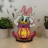 Daisy - Daisy Duck 3D Papercut Lantern File - Cricut File 1 - LightBoxGoodMan