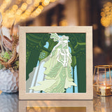 Ghost Woman – Paper Cut Light Box File - Cricut File 2 - 8x8 inches - LightBoxGoodMan