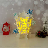 Snowflake - 3D Christmas Vintage Lantern File  - Cricut File 2 - LightBoxGoodMan