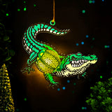 Crocodile - 3D Crocodile Lantern File - 9.5x8" - Cricut File - LightBoxGoodMan