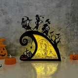 Nightmare Before Christmas 1 - Halloween Papercut Lightbox File - Cricut File - LightBoxGoodMan