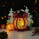 Christmas Clock - 3D Christmas Lantern File - Cricut File 1 - LightBoxGoodMan