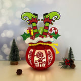 Santa Sack - 3D Christmas Lantern File - Cricut File 1 - LightBoxGoodMan