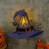 Witch Hat - 3D Witch Hat Lantern File - Cricut File 1 - LightBoxGoodMan