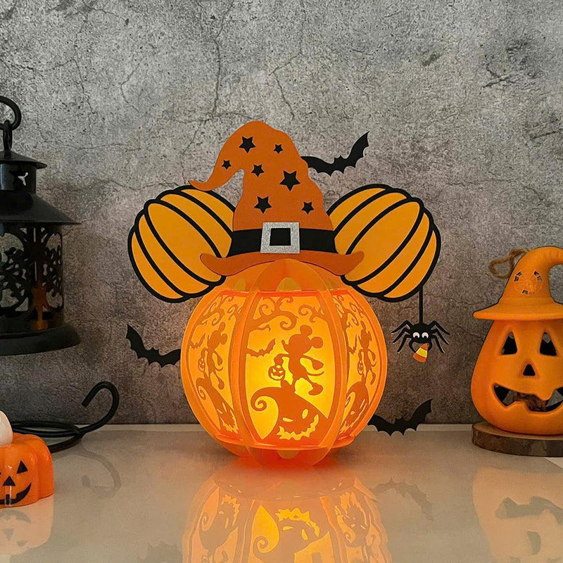 Mickey - Halloween Themed 3D Disney Mouse Lantern File - Cricut File 1 - LightBoxGoodMan