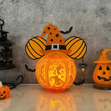 Mickey - Halloween Themed 3D Disney Mouse Lantern File - Cricut File 1 - LightBoxGoodMan