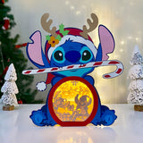 Stitch Xmas -  Christmas Papercut Lightbox File - Cricut File 1 - LightBoxGoodMan