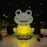 Frog - 3D Frog Lantern File - 7.9x9.3