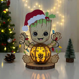 Baby Groot - 3D Christmas Papercut Lantern File - Cricut File 1 - LightBoxGoodMan