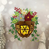 Flower Pot - 3D Christmas Lantern File - Cricut File 1 - LightBoxGoodMan