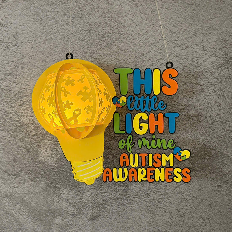 Autism - World Autism Awareness Day Themed 3D Lantern File - Cricut File 2 - LightBoxGoodMan