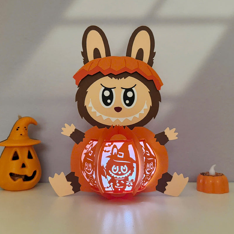Labubu Halloween - Halloween Themed 3D Lantern File - Cricut File 1 - LightBoxGoodMan