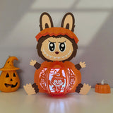 Labubu Halloween - Halloween Themed 3D Lantern File - Cricut File 1 - LightBoxGoodMan