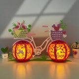 Bicycle - 3D Love Lantern File - Cricut File 1 - LightBoxGoodMan