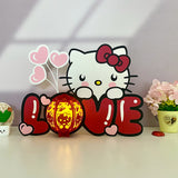 Hello Kitty - 3D Love Lantern File - Cricut File 1 - LightBoxGoodMan