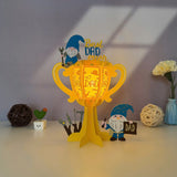 Father's Trophy 3 - Father's Day Themed 3D Lantern File - Cricut File 1 - LightBoxGoodMan