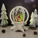 Christmas - 3D Christmas Pop-up Crystal Ball File - Cricut File 1 - LightBoxGoodMan