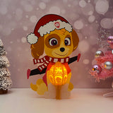 Xmas Skye - Christmas Themed 3D Paw Patrol Lantern File - Cricut File 1 - LightBoxGoodMan